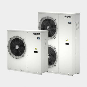 Air-cooled chillers and heat pumps